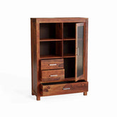 Woodwing Solid Sheesham Wood File Cabinet (Natural Finish)